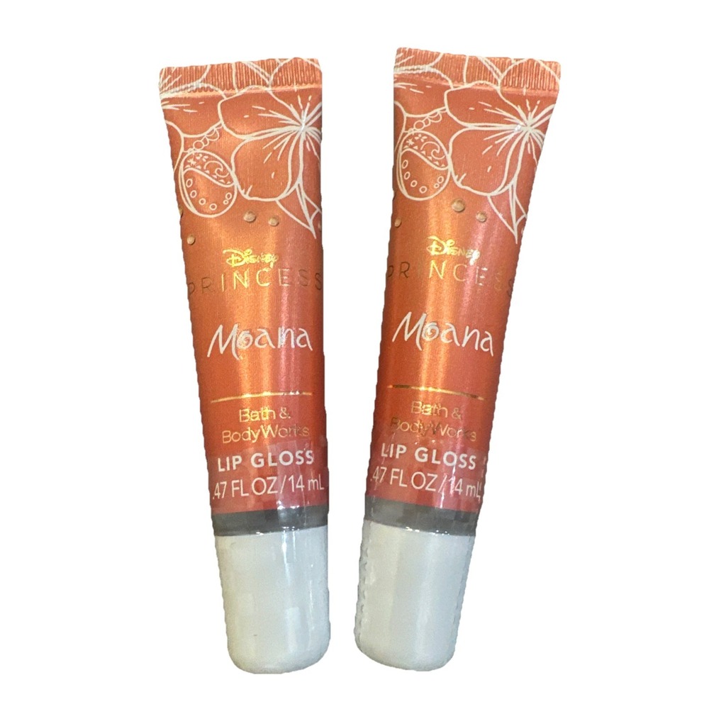 NEW DISNEY PRINCESS Moana 2PK  LIP GLOSS Bath & Body Works Hard To‎ Find